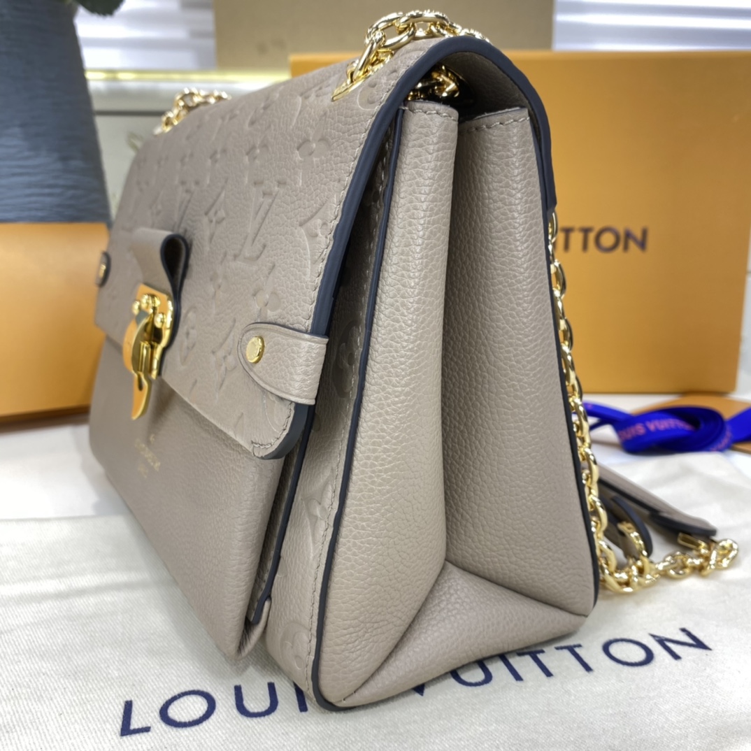 Louis Vuitton VAVIN PM Handbag Monogram Empreinte M44929 Tourterelle Grey